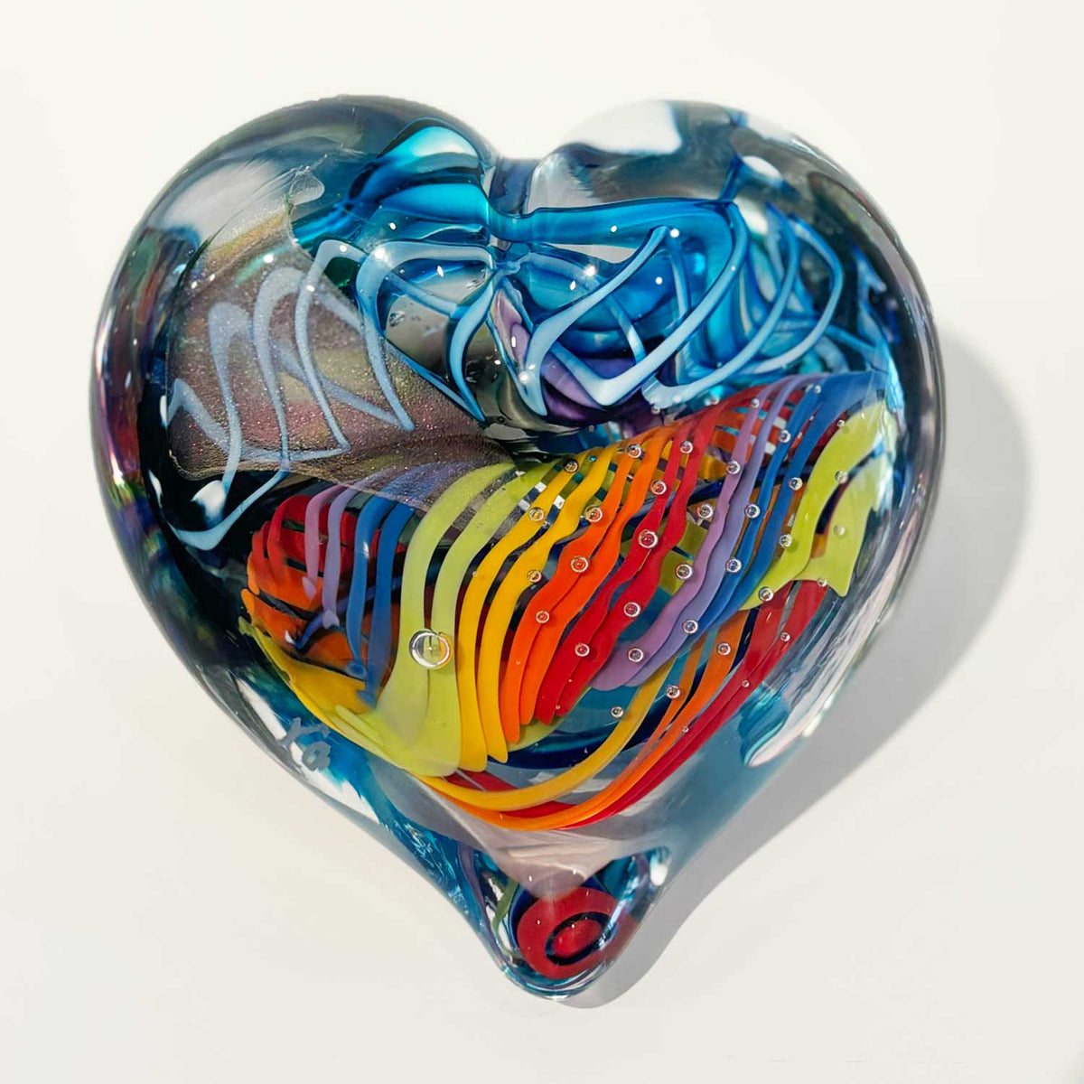 Small Heart 10 - Petroff Gallery - Glass Art