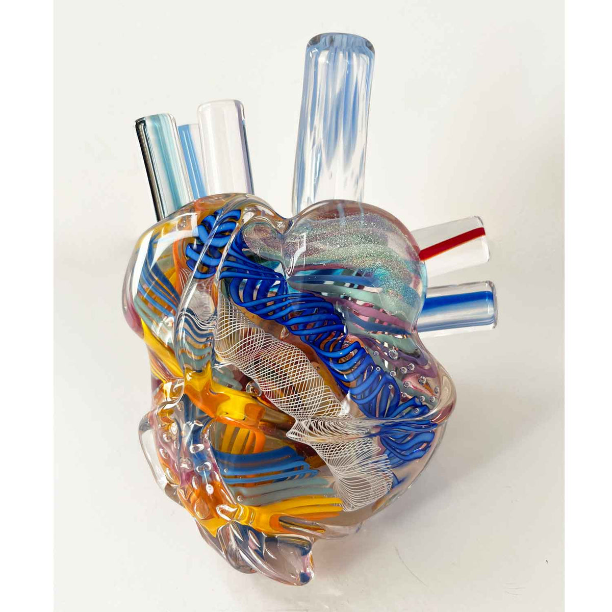 Glass Human Heart- Petroff Gallery - Glass