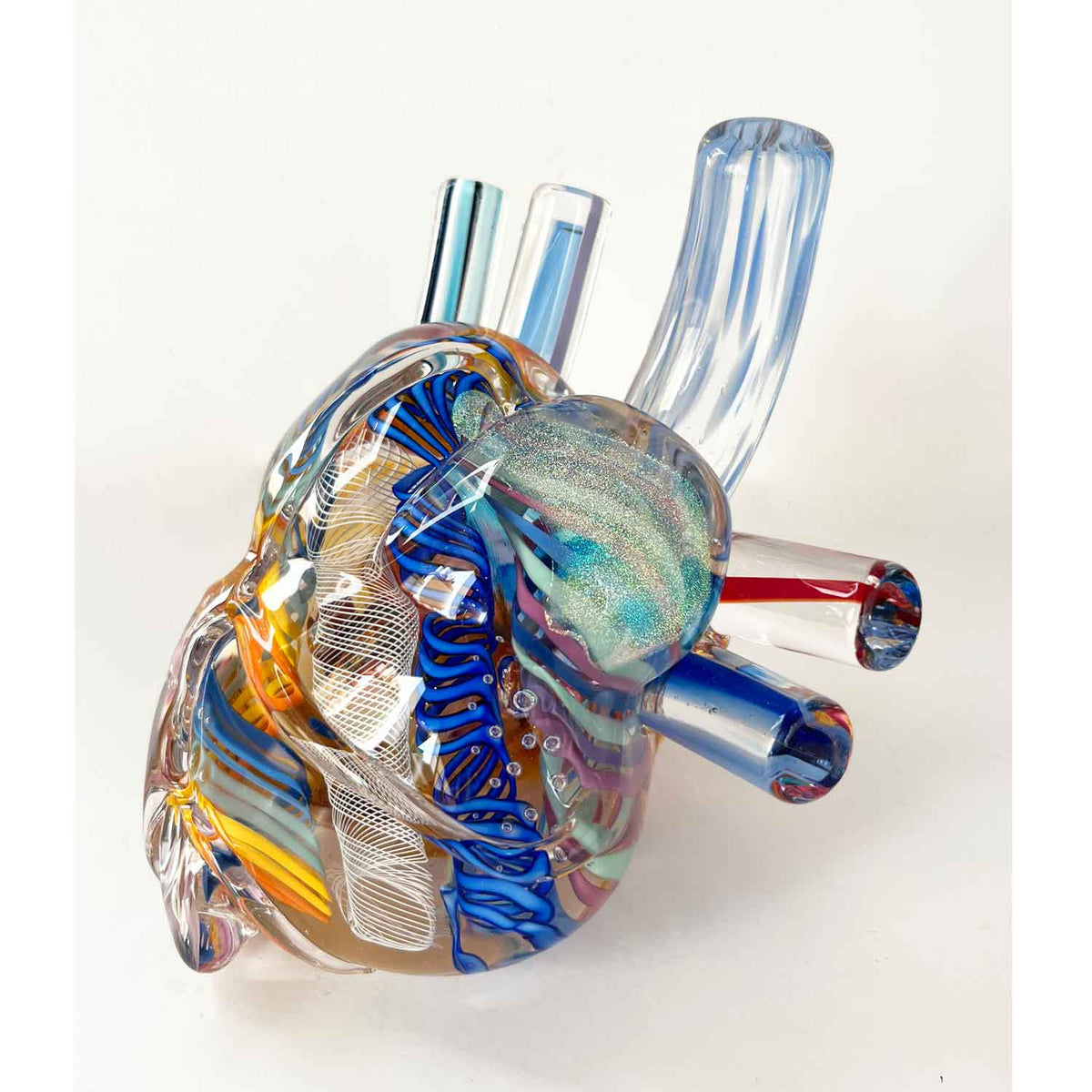 Glass Human Heart- Petroff Gallery - Glass