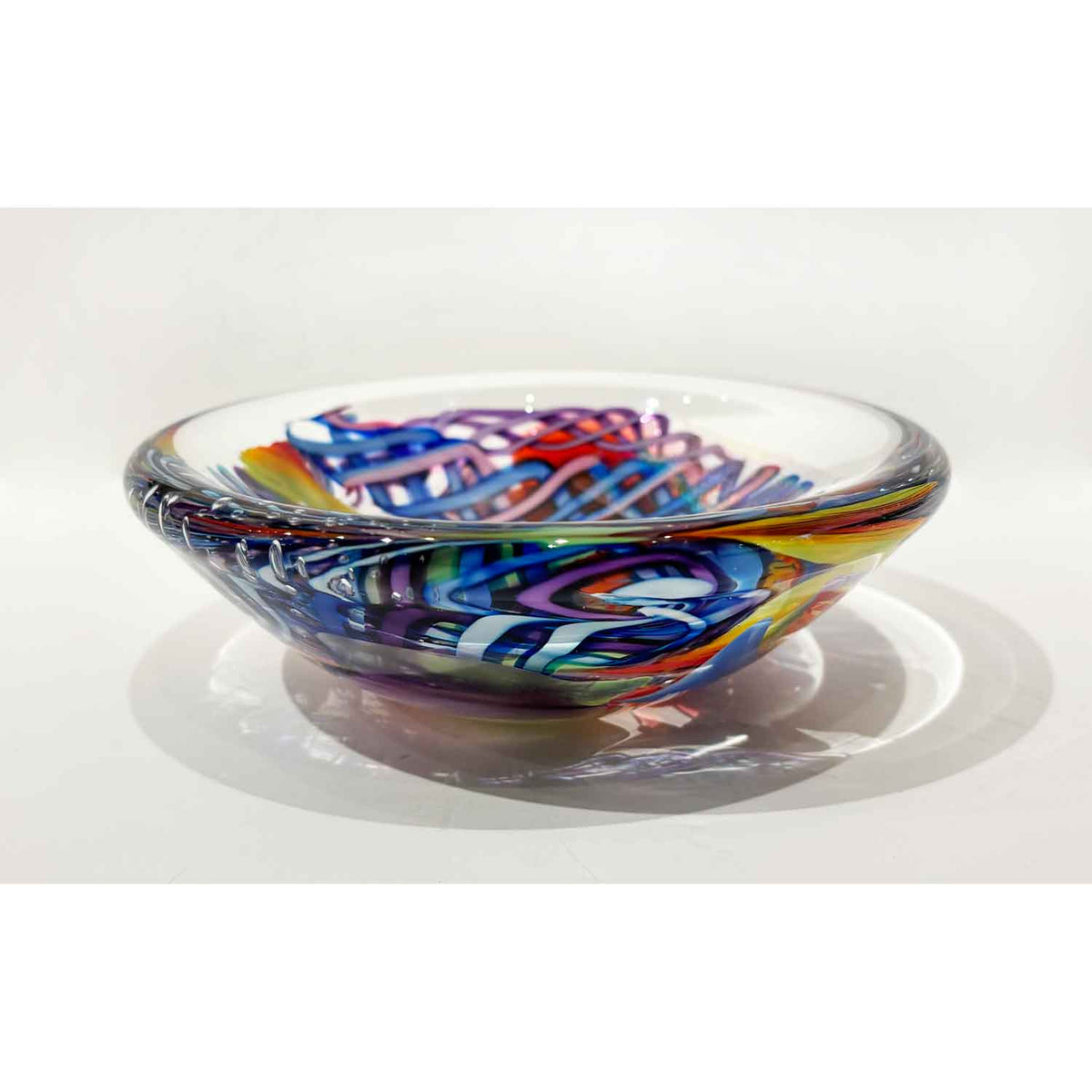 Large Multiverse Round Dish 2 - Petroff Gallery -Glass art