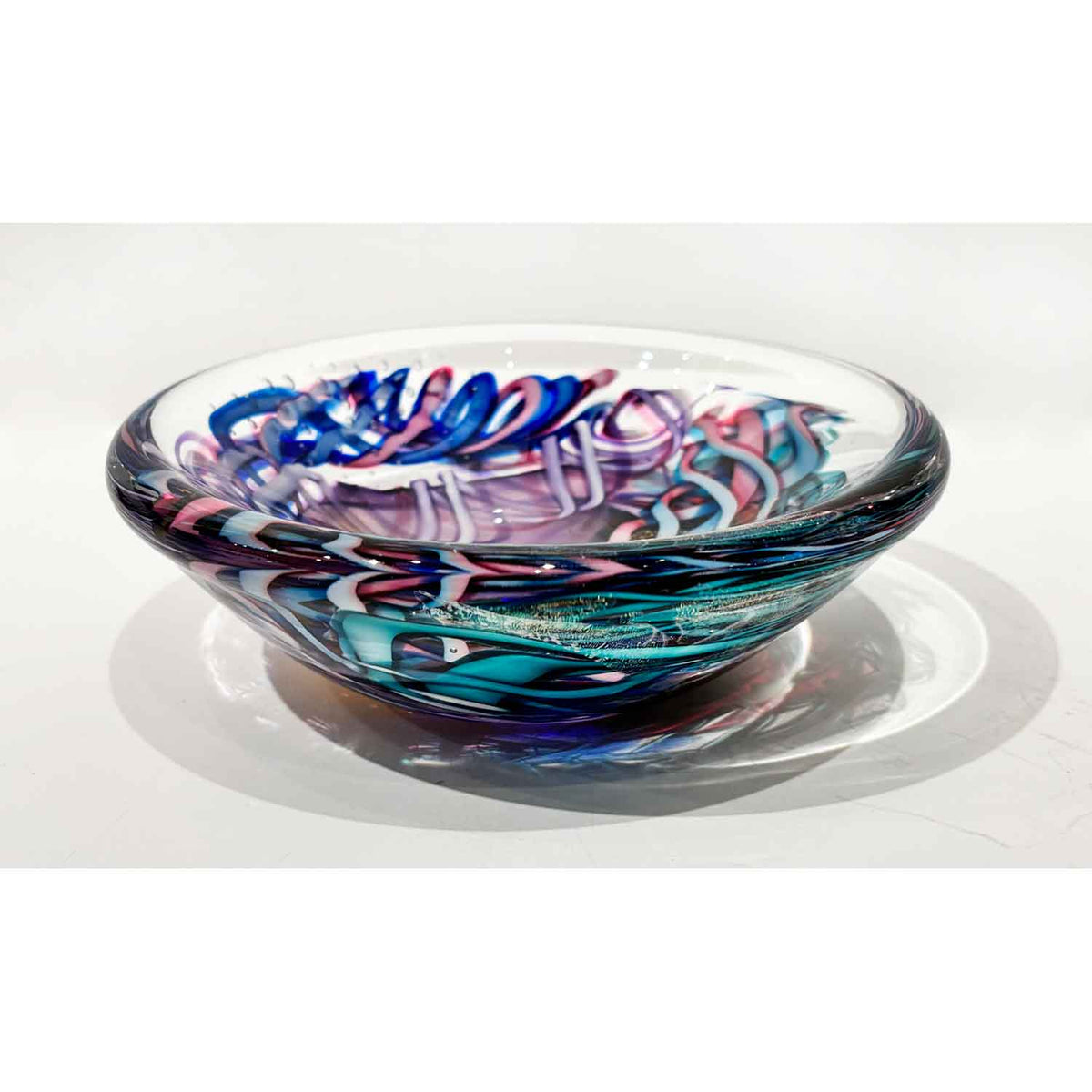 Large Multiverse Round Dish 3 - Petroff Gallery - Glass Art