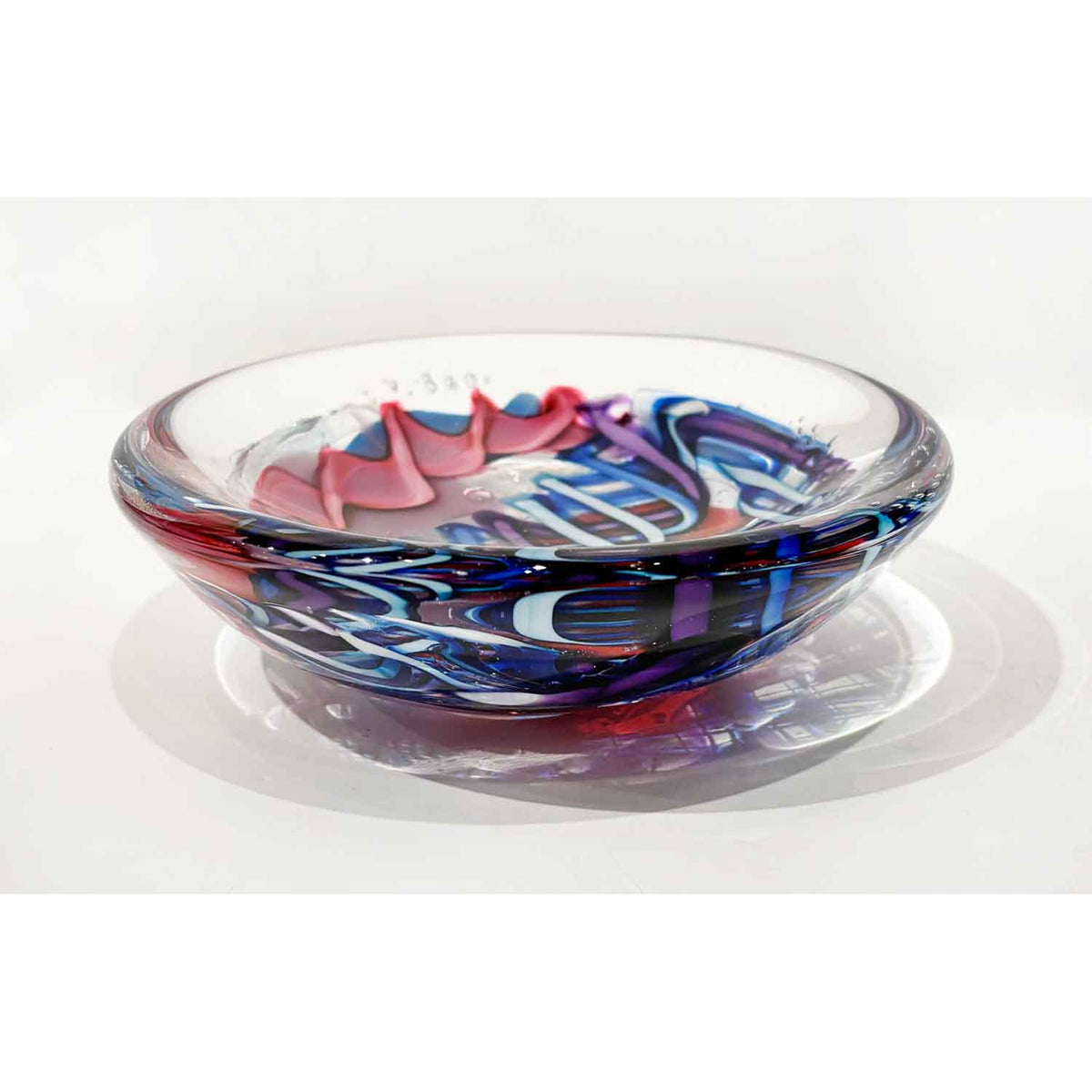 Large Multiverse Round Dish 6 - Petroff Gallery - Glass Art