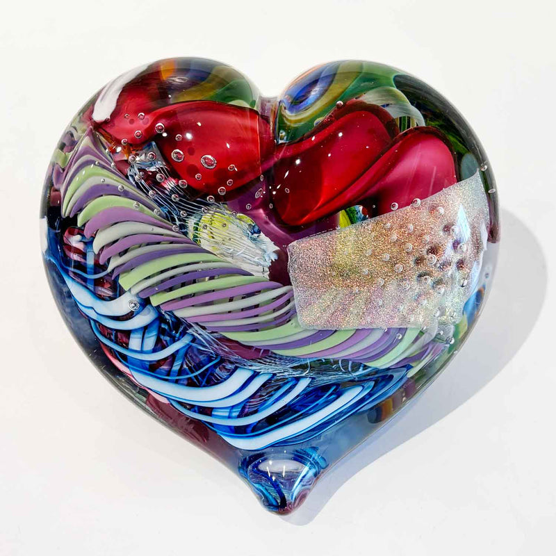 Large Heart 4 - Petroff Gallery - Glass Art