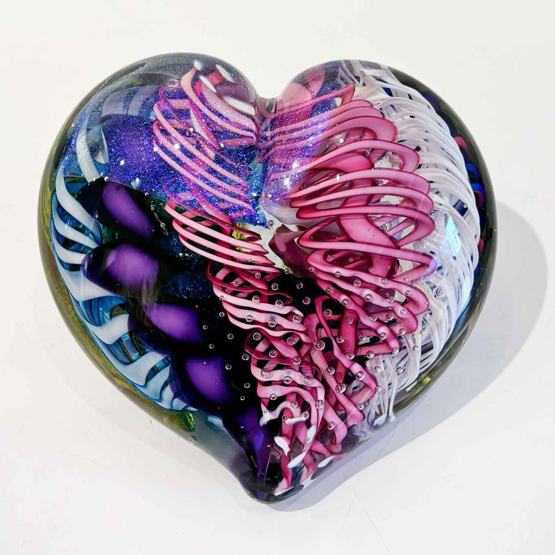 Large Heart 8 - Petroff Gallery - Glass Art