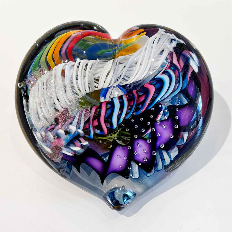 Large Heart 9 - Petroff Gallery - Glass Art