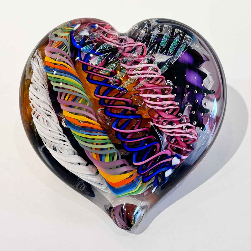 Large Heart 10 - Petroff Gallery - Glass Art