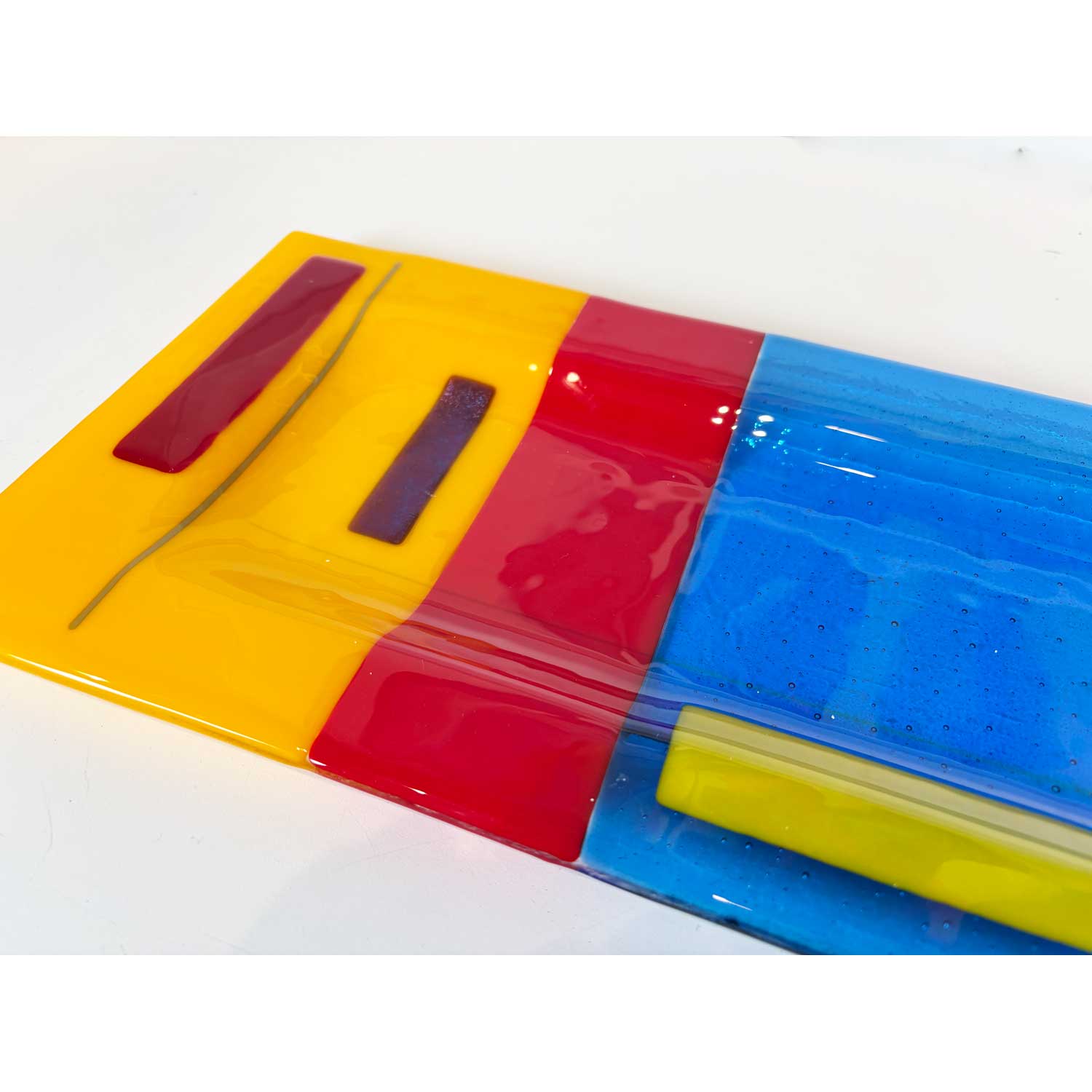 Bright Coloured Tray - Petroff Gallery - Glass Art