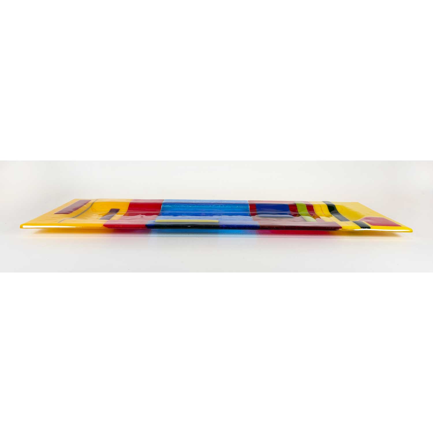 Bright Coloured Tray - Petroff Gallery - Glass Art