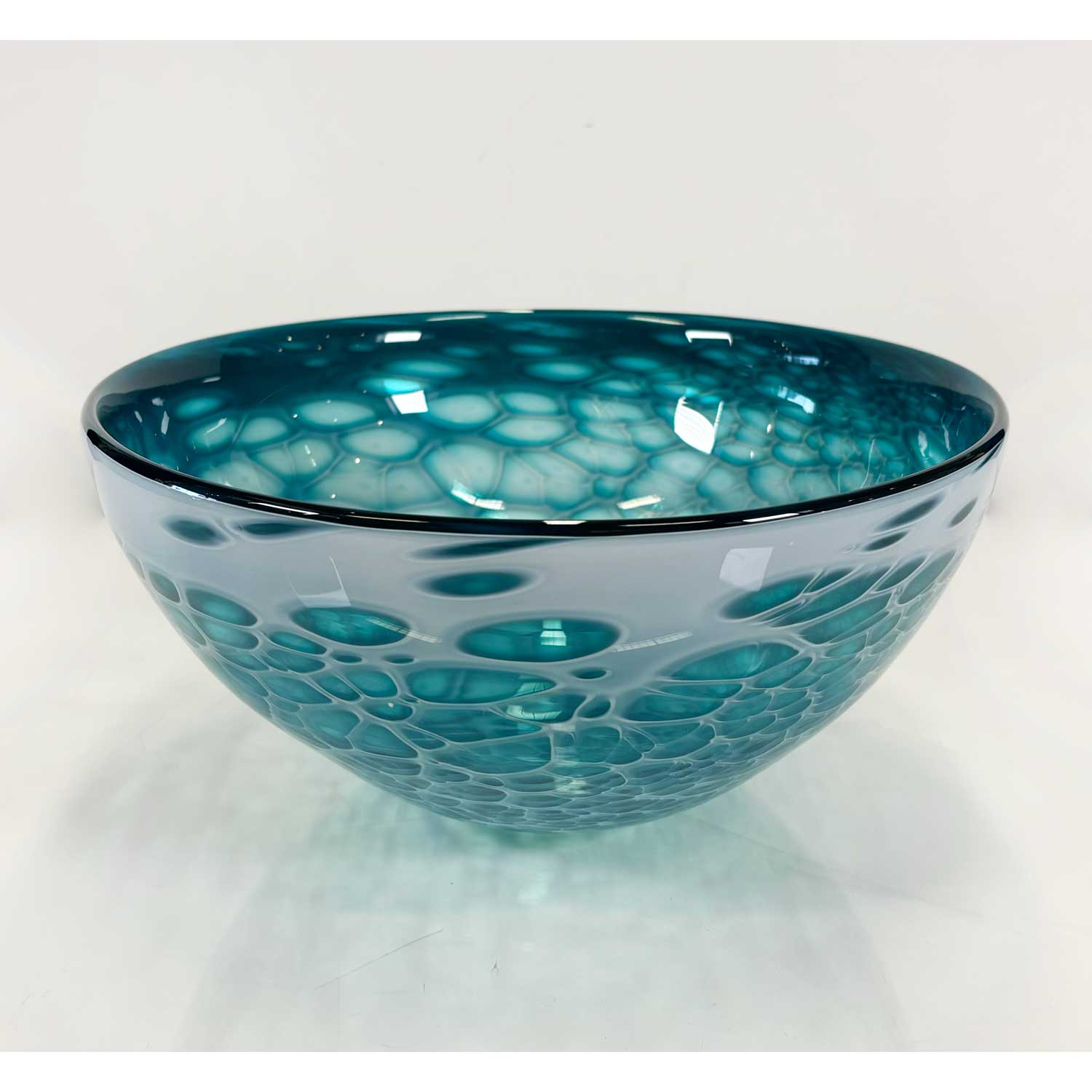 Teal Bowl - Petroff Gallery -  - James Wardhaugh - Teal Bowl, 5.75" x 11.75" x 11.75"