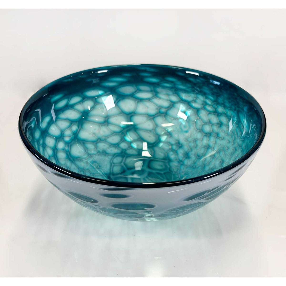 Teal Bowl - Petroff Gallery -  - James Wardhaugh - Teal Bowl, 5.75" x 11.75" x 11.75"