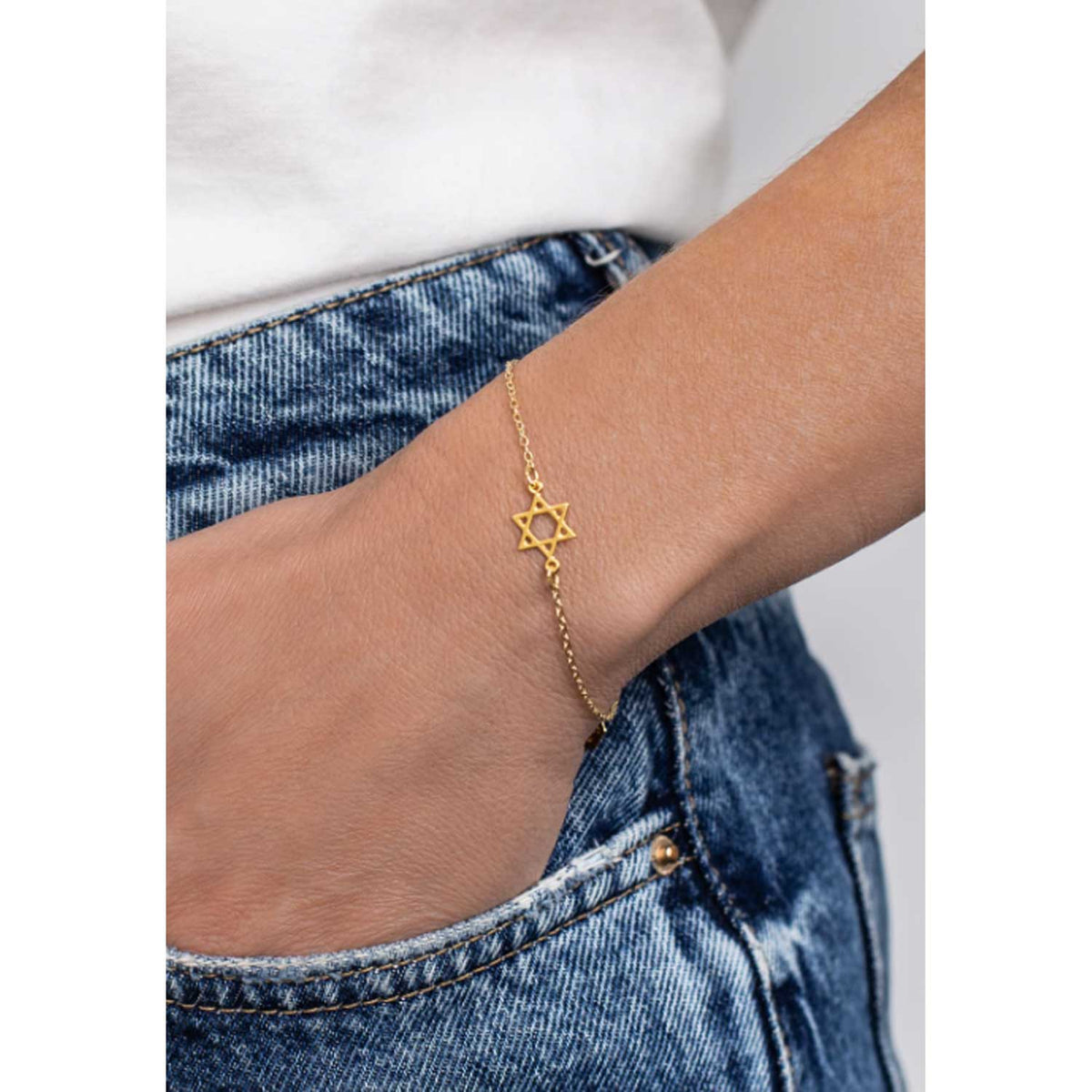 Tiny Star of David Bracelet - Petroff Gallery - Jewellery