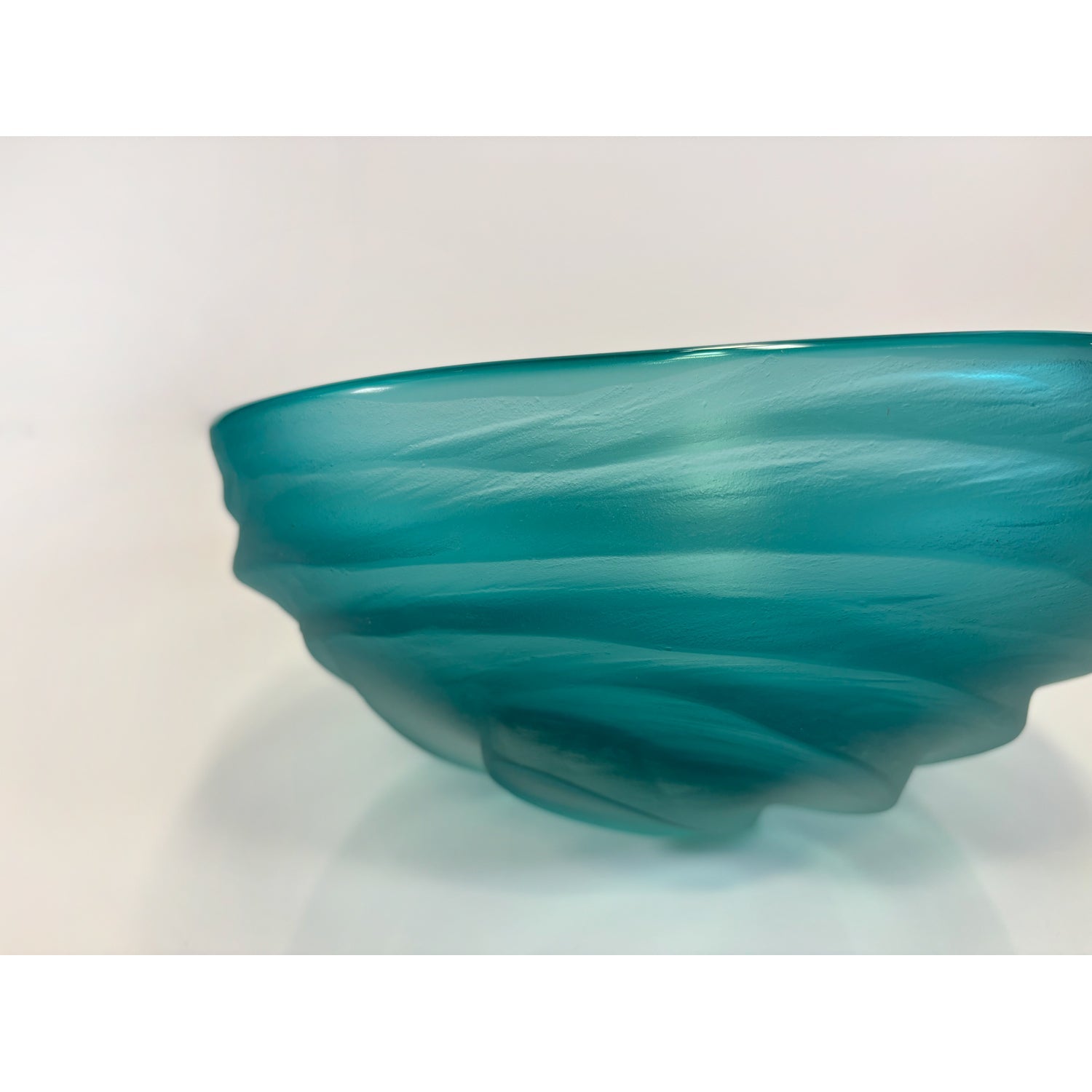 Turquoise Undula Bowl - Petroff Gallery -  - Brad Copping - Turquoise Undula Bowl, 4.5" x 8.6" x 8"