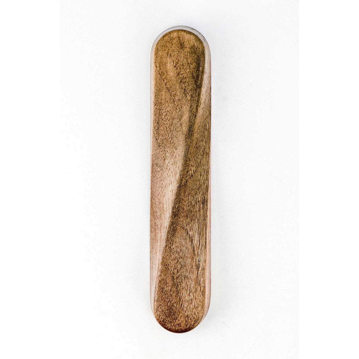 Twist Mezuzah Light Walnut Petroff Gallery 