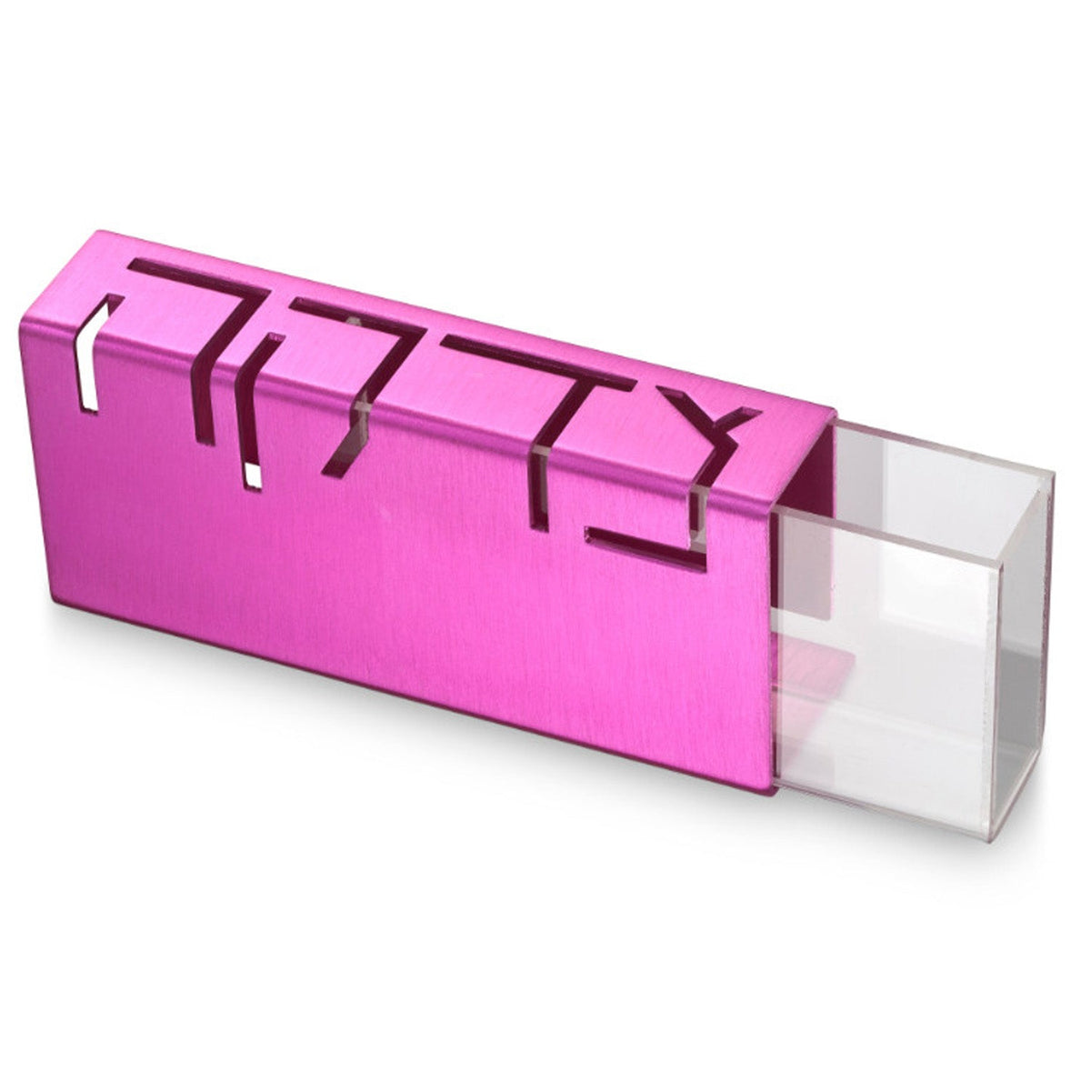 Tzedakah Box Pink - Petroff Gallery - Judaica