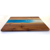 Venice Blue Pearl Walnut Board 3 - Petroff Gallery - Wood Art