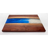 Ocean Blue Pearl Walnut Board 1 - Petroff Gallery - Wood Art