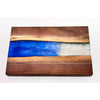 Ocean Blue Pearl Walnut Board 3 - Petroff Gallery - Wood Art