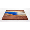 Ocean Blue Pearl Walnut Board 4 - Petroff Gallery - Wood Art