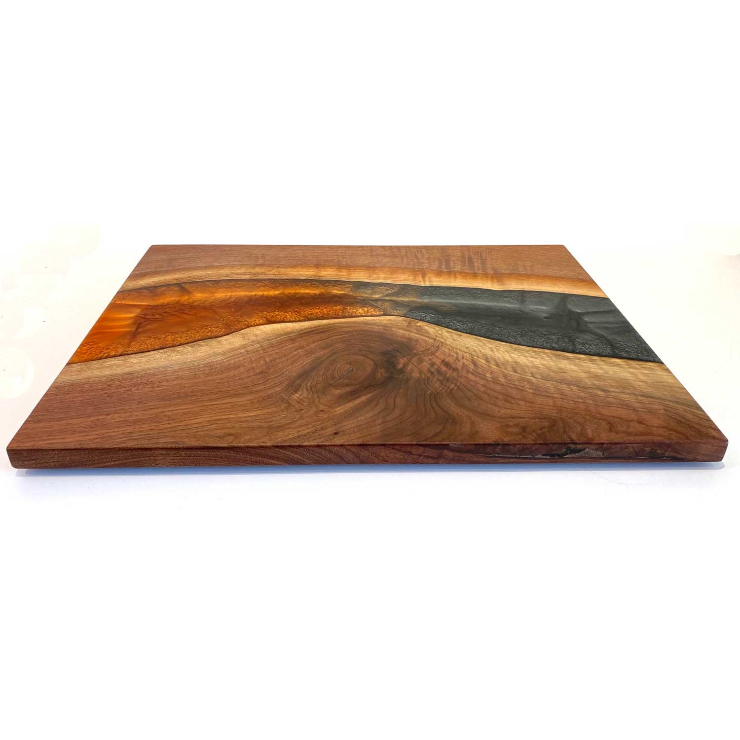 Lava Grey Pearl Walnut Board 1 - Petroff Gallery - Glass Art