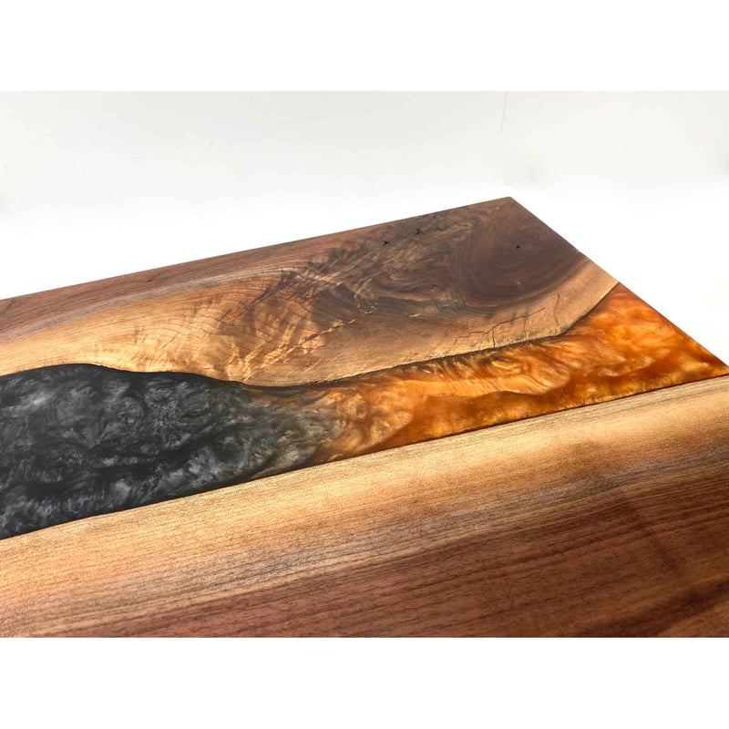 Lava Grey Pearl Walnut Board 2 - Petroff Gallery - Wood Art