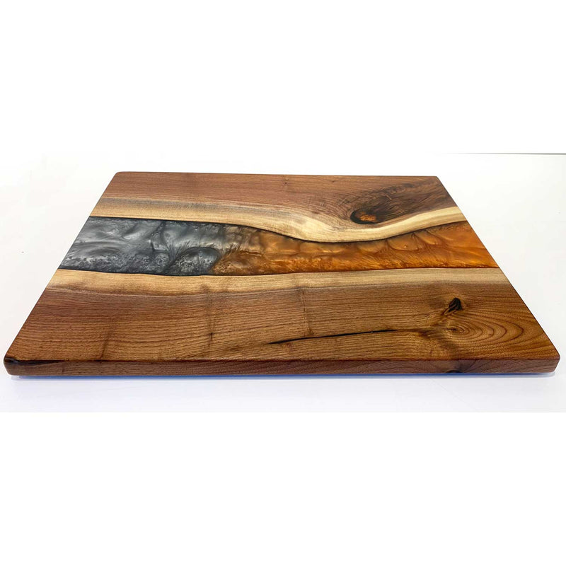 Lava Grey Pearl Walnut Board 3 - Petroff Gallery - Wood Art