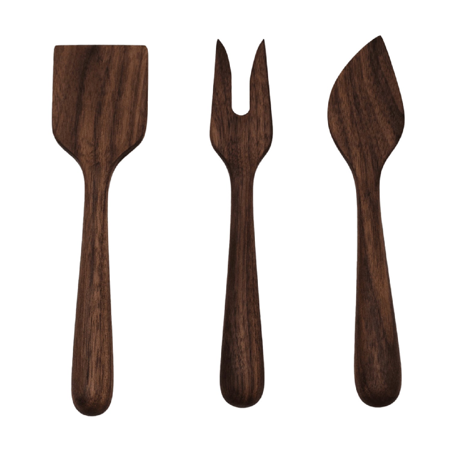 Walnut Cheese Utensil Set Petroff Gallery 