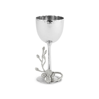 White Orchid Kiddush Cup - Petroff Gallery - Judaica