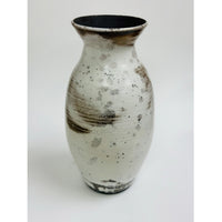 White Raku Vase Petroff Gallery 