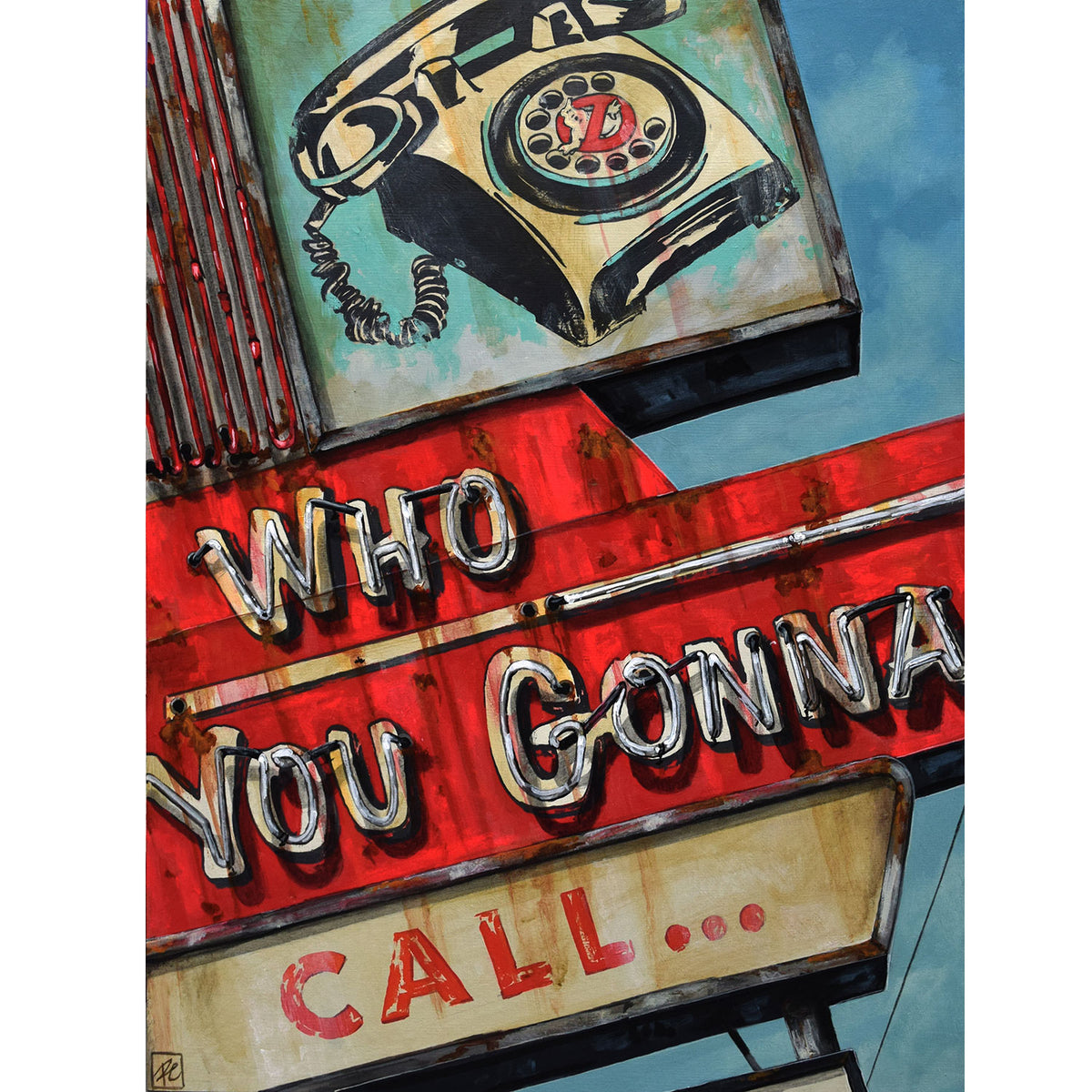 Rob Croxford - Who You Gonna Call 24" x 18"