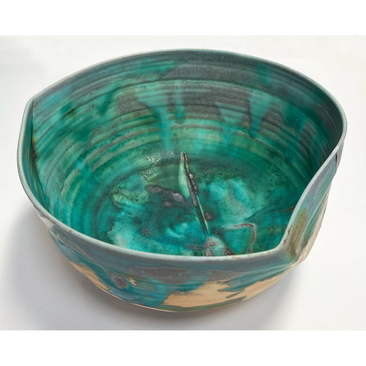 Yellow Turquoise Bowl Petroff Gallery 