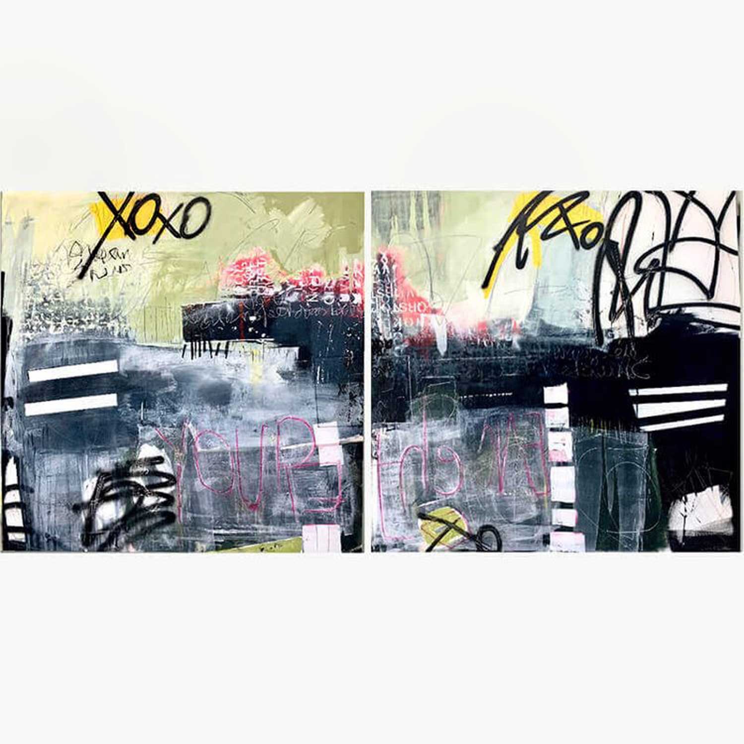 Suzanne Metz - You're The One, 48" x 80" Diptych