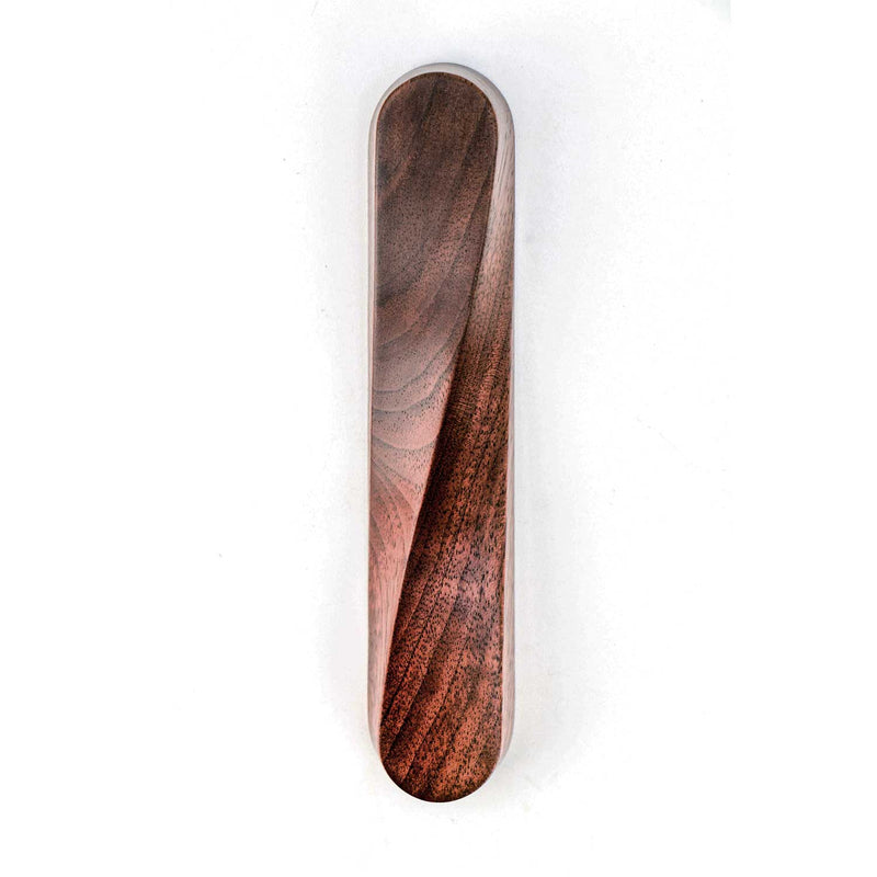 Twist Mezuzah Walnut - Petroff Gallery - Judaica