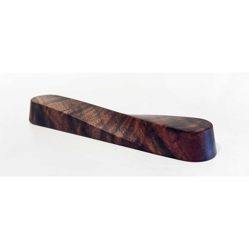 Twist Mezuzah Figured Walnut - Petroff Gallery - Judaica