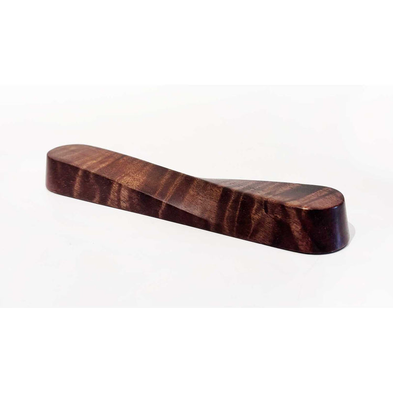 Twist Mezuzah Figured Walnut - Petroff Gallery - Judaica