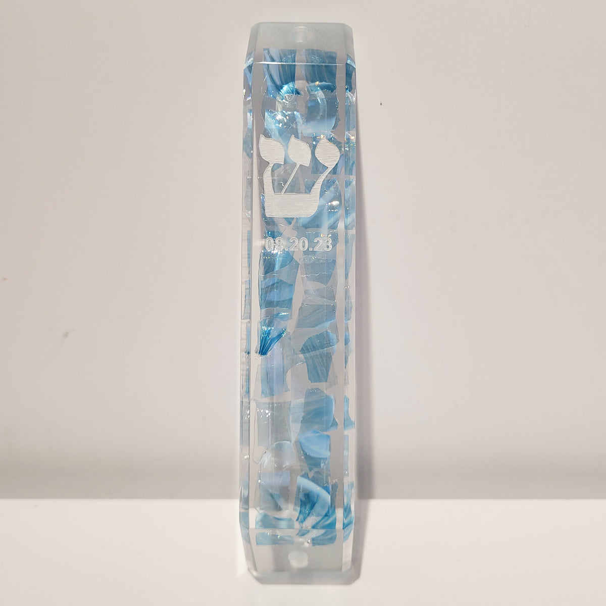 Wedding Glass Mezuzah - Petroff Gallery