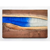 Ocean Blue Pearl Walnut Board 4 - Petroff Gallery - Wood Art